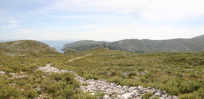 Hiking the Italian Pad - Up on the plateau
