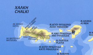 Map of Chalki.