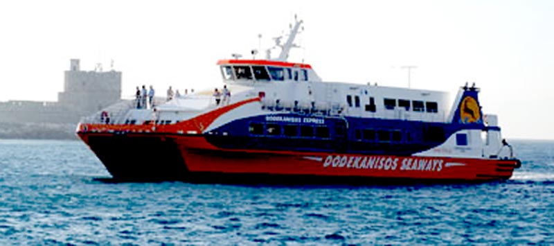 Timetables of the Dodekanisos Seaways. - Kos Island Dodecanese Greece.